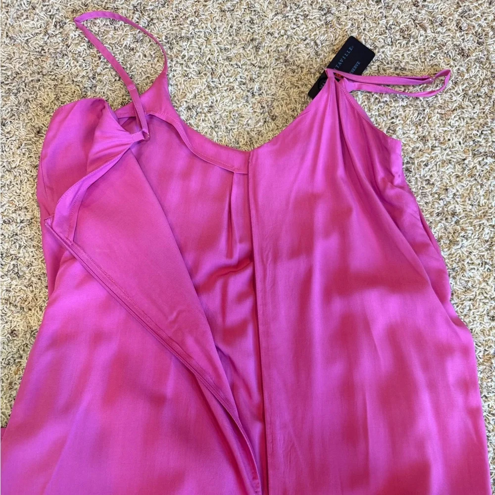 Women's Maxi Dress Pink Medium Margaritaville Island Reserve Solid - Picture 12 of 15